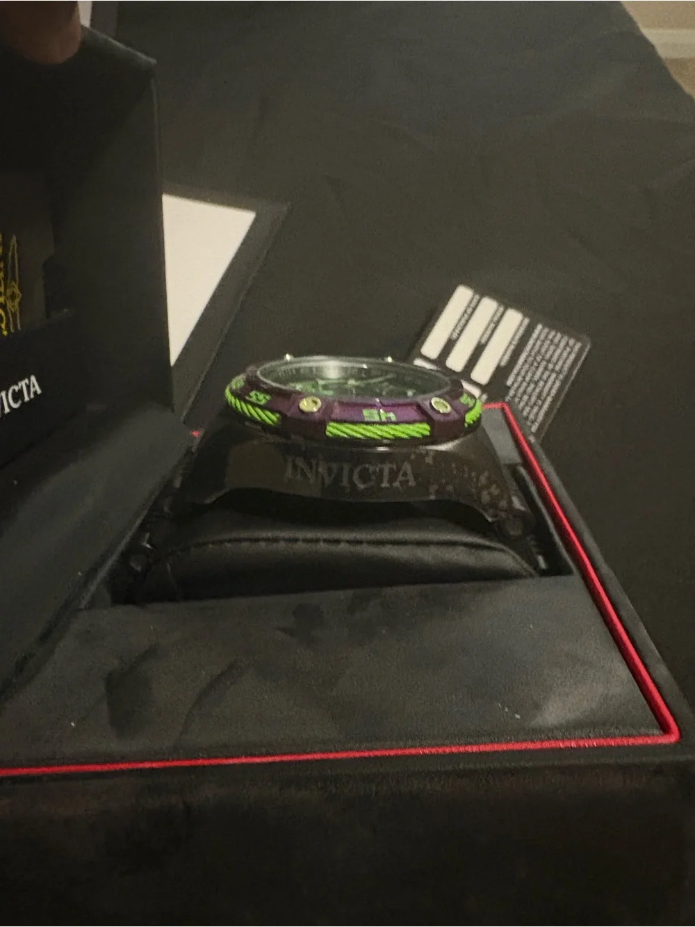 Invicta Black Box with Silver Logo
